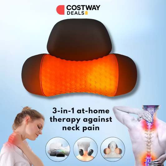 3-in-1 Neck Massage Pillow, Heated