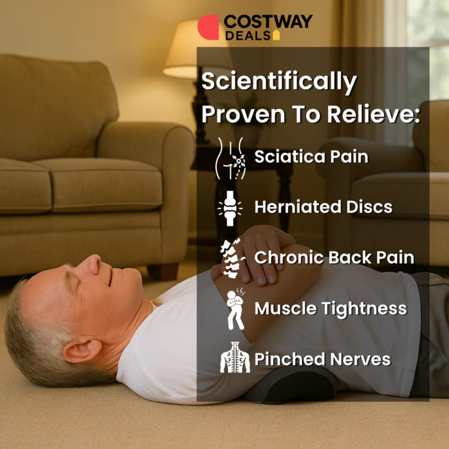 Triple Fusion Pillow for Back Pain Relief